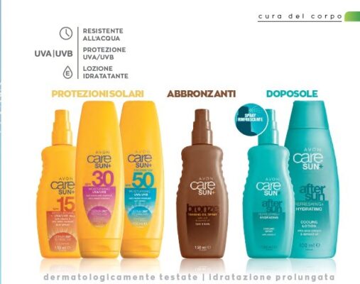Solari avon Dermatologicamente testati